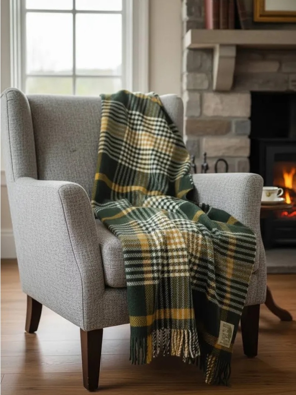 Foxford Michael Collins Irish Wool Throw